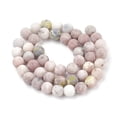 thumbnail image 3 of Natural Marble and Sesame Jasper/Kiwi Jasper Beads Strands Frosted Round 6mm Hole: 1mm about 63pcs/strand 15.5 inch, 3 of 3