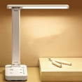 thumbnail image 2 of Pisexur Electronics - Lámpara de escritorio multifuncional con protección ocular LED para hombres, regleta de enchufes con LED 2 en 1, 2 puertos de carga USB y 2 tomas de corriente de tres orificios,, 2 of 9