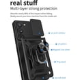 thumbnail image 3 of Case for Samsung Galaxy S23 5G with Slide Camera Cover, Military Grade Drop Protective Phone Cover Case with Ring Kickstand for Samsung Galaxy S23 5G SJ Red, 3 of 10