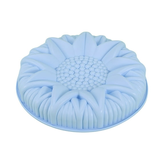 Dusknt Silicone Cake Mold Double Ear Sunflower Baking Tray Diy Silicone Baking Tools Blue, Cake Mould,