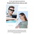 thumbnail image 3 of Lunettes de Soleil Intelligentes Audio Bluetooth/ Haut-Parleur Intelligent/ Lunettes Bluetooth/ Lunettes Intelligentes/ Lunettes de Soleil Bluetooth/ Unisexe - Audio Ouvert Exceptionnel - Verres Teintés Noir Transparent, 3 of 10