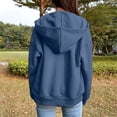 thumbnail image 5 of Womens Zip Up Hoodies 2026 Y2K Casual Long Sleeve Zipper Sweatshirts Fall Winter Trendy Track Jackets With Pockets Navy XL, 5 of 6