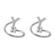 thumbnail image 1 of sweethay Anillo abierto con letras mayúsculas, anillos ajustables chapados en diamantes de imitación para interiores y exteriores, compras de oficina, Y 2piezas sweethay CBP132396, 1 of 5
