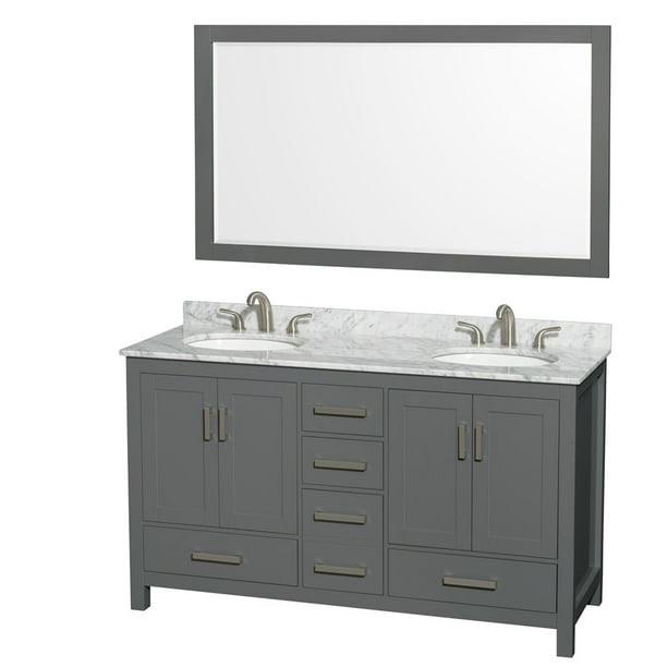 Wyndham Collection Sheffield 60 inch Double Bathroom ...