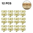thumbnail image 1 of 12pcs Jewelry Box Decorative Latch Lock Jewelry Wooden Box Hasp Latch Hook - Right Latch Buckle - Wooden Jewelry Box Right Latch Horn Lock Padlock with Screws, 1 of 9