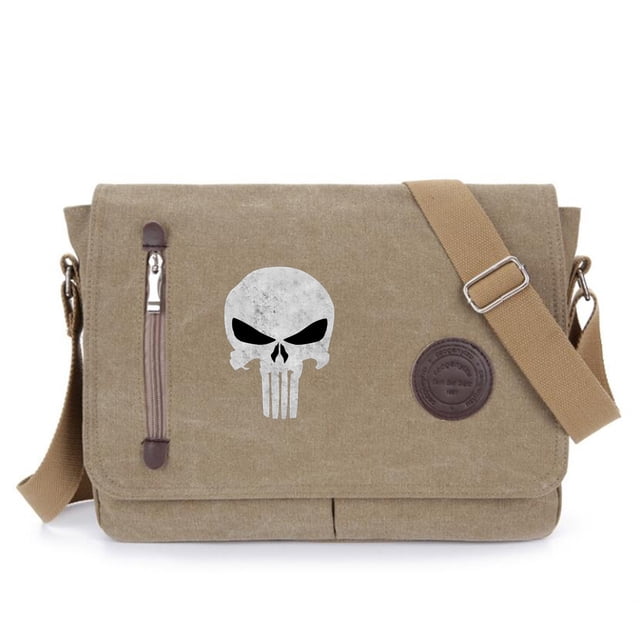 Bandolera Punishers Anime de lona con hombros, 35 x 12 x 26 cm
