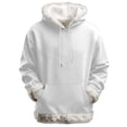 thumbnail image 4 of Yokua Women'S Sherpa Fleece Lined Hoodie Plain Winter Warm Thermal Heavyweight Pullover Tops Thicken Sweatshirt With Pocket, 4 of 5