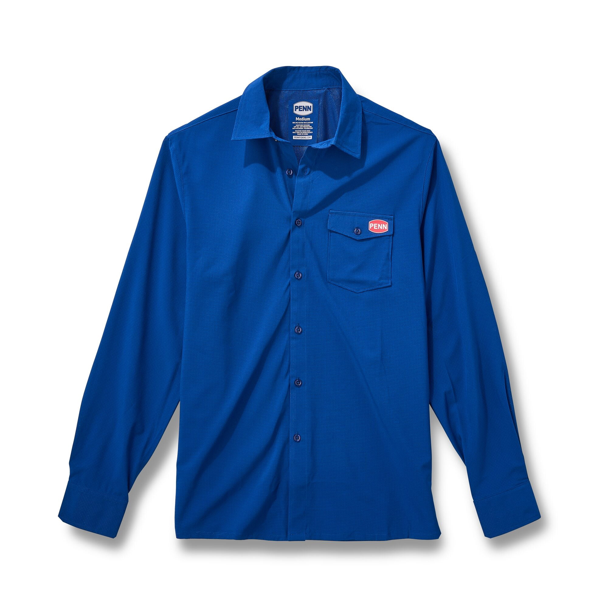 PENN Performance Long Sleeve Overshirt, Dark Blue, Size M