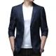 thumbnail image 4 of Chaqueta de un solo pecho, blazer para hombre, traje de negocios, traje para hombre, ropa informal negra de alta calidad para primavera, nueva y sencilla para verano, 4 of 5