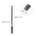 thumbnail image 2 of Unique Bargains Triangular File 12' High Carbon Hardened Steel Double Cut Hand Rasp with Plastic Handle, 2 of 5