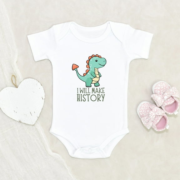 Newbabywishes - Funny Will Make History Baby Clothes for Boys and Girls - Newborn Baby Clothes