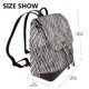thumbnail image 2 of Balery Black White Stripes Mochila de Cuero para Mujeres, Gran Capacidad, Bolsa de Viaje Multifuncional, Mochila de Cuero y Bolsa de Hombro para Mujeres, 2 of 4