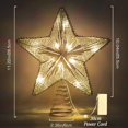 thumbnail image 2 of Christmas Star Tree Topper, Battery Powered Tree Star with Lights and Sequins, Christmas Tree Topper Lighted for Home Holiday Xmas Tree Christmas Decoration, Silver, 2 of 9