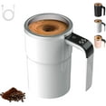 thumbnail image 1 of Electric Coffee Maker With Lcd Thermometer,Coffee Cup With Temperature Display,Automatic Stirring Coffee Mug With Temperature Display (white), 1 of 8