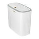 thumbnail image 1 of Cubo de basura para baño con tapa, contenedor de basura de diseño simple, cubo de basura delgado para Blanco, 1 of 9