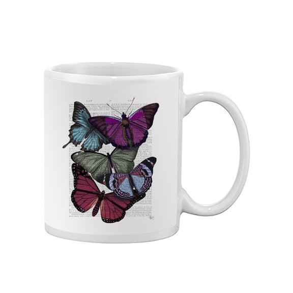 Butterflies On Paper Iii Mug - Fab Funky Designs,