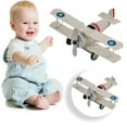 thumbnail image 2 of XUYAN Vintage Airplane Model: Airplane Model Ornament Metal Biplane Plane Home Decor Desktop Decoration for Boys & Girls Birthday Gift, Children's Day Gifts, 2 of 5