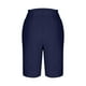 thumbnail image 4 of Pantalones de mujer con cintura elástica de mezcla de lino liso - Pantalones informales holgados con bolsillos, S-XXL, 4 of 6