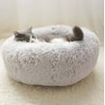 thumbnail image 2 of Faux Rabbit Fur Memory Foam Calming Donut Bed, 2 of 4