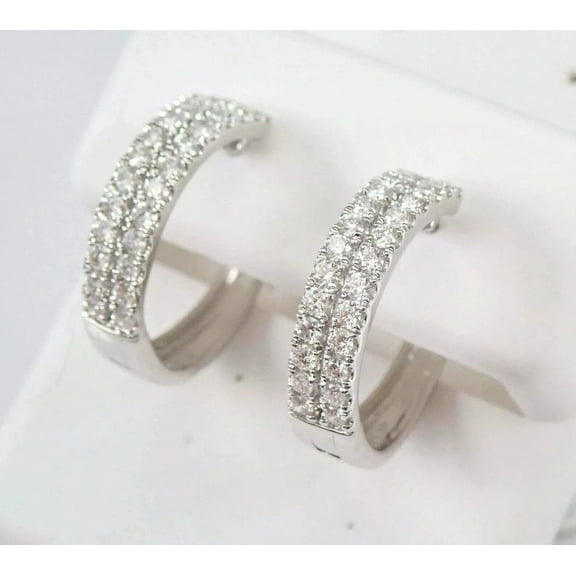 1.50 Ct Round Cut White Moissanite Enhancer Wrap Band Ring 14K White Gold Plated