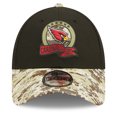 thumbnail image 2 of Men's New Era Black/Camo Arizona Cardinals 2022 Salute To Service 9FORTY Snapback Trucker Hat, 2 of 6