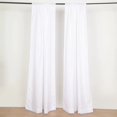 thumbnail image 4 of BalsaCircle 2 Panels White 8 feet Polyester Drapery Backdrop Curtains Rod Pockets Party Events Decorations Supplies, 4 of 8