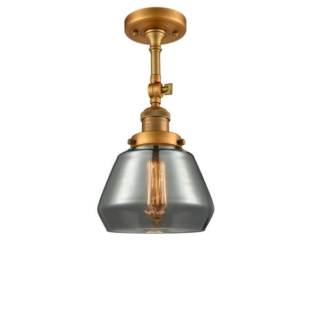 

Innovations Lighting 201F Fulton Fulton 1 Light 7 Wide Semi-Flush Ceiling Fixture - Brass