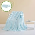 thumbnail image 6 of Qocolhg Quilt for Twin Bed Washable - Cooling Blankets for Hot Sleepers, Skin-friendly Solid Color Washed Cotton Summer Quilt, Oversized Bedding Soft Coverlet Quilts Twin Size, 59x79 inch Blue, 6 of 6