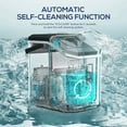 thumbnail image 4 of Auseo Pro Nugget Ice Maker, Portable Countertop Machine for Chewable Crushed Ice | 34Lbs/24H, Self-Cleaning, Quiet & Compact (Sleek Black), 4 of 8