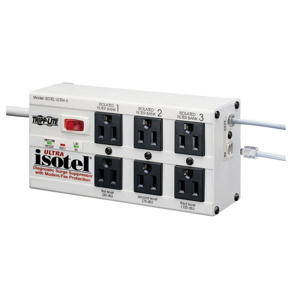 6 Outlet 120 V Isotel6 Ultra Surge Suppressor