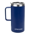 thumbnail image 2 of Ezprogear 40 oz Stainless Steel Coffee Mug Double Wall Beer Tumbler Vacuum Insulated Tea Cup with Handle and Lid (Sapphire Blue), 2 of 7