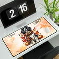 thumbnail image 3 of Hello Fall English Springer Spaniel Scarf Welcome Autumn with Leaves Pumpkins Desk Mat Full Keyboard Mouse Pad Springers Dog Lover Gifts Large Mousepad - 00011, 3 of 5
