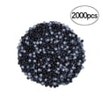 thumbnail image 1 of 2000 Pcs Perles Artificielles Demi-Rondes 4mm Perles Plates pour Bricolage Cadeau (Noir), 1 of 7