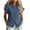 07# Navy, variant on Cotton Tops for Women Ihhxva Breathable Ruffle Sleeve Blouse with Button Detail Summer Button-Up Top S-2XL