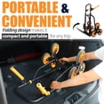 thumbnail image 5 of Olympia Tools Folding Hand Truck with Wheels - Heavy Duty Trolley (330lbs Stair Climbing Hand Truck), 5 of 7