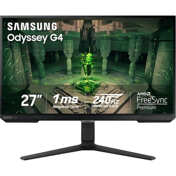 Restored Samsung - 27 Odyssey FHD IPS 240Hz G-Sync Gaming Monitor - Black (Refurbished)