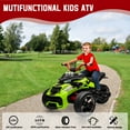 thumbnail image 4 of EastVita 12V 3 Wheeler Ride on ATV Electric Motorcycle, Battery Powered Electric Vehicle w/LED Lights, High & Low Speed, Horn, Music, USB, Treaded Tires, Ride on Car, 4 of 9