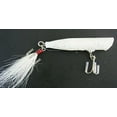 thumbnail image 5 of Atom Freshwater 1 1/4 oz Striper Swiper, Hard Bait, Top Water, Popper Fishing Lure, Silver & White., 5 of 11