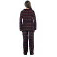 thumbnail image 3 of #FollowMe Printed Microfleece Button-Front PJ Pant Set with Socks  Soft & Stylish Sleepwear (Black - Holiday Tree & Snowflake, Small), 3 of 4