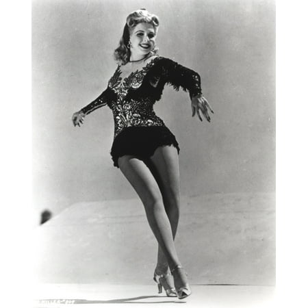 Ann Miller dancing in a leotard Photo Print