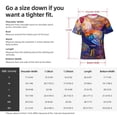 thumbnail image 4 of Bixox Men's Rooster Oil Painting Printed Short Sleeve Skinny Athletic T-Shirt, 4 of 6