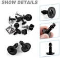 thumbnail image 3 of 100 Uds. Clips de cubierta de la bandeja inferior del motor Kit de pernos de tornillo de Metal inferior para Audi VW Xemadio 221225, 3 of 9