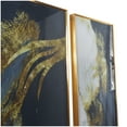 thumbnail image 4 of 32" x 36" Abstract Framed Wall Art with Gold Aluminum Frame, by CosmoLiving by Cosmopolitan (3 Count), 4 of 7