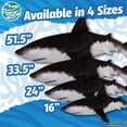 thumbnail image 2 of Real Planet 24" Long Great White Shark Stuffed Animal, Realistic Black Tip Shark Plush Birthday Toy, 2 of 7