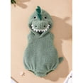 thumbnail image 3 of Spewahor Infant Baby Boys Girls Spring Fall Romper 0 3 6 12 18 Months Plush Sleeveless Hood Romper, 3 of 8