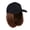 B, variant on Hat Wig With Short Wave Hair 6” Synthetic Straight Hairpiece Adjustable Baseball Cap Daily Use