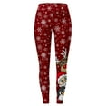 thumbnail image 5 of Leggings for Women Deer Leggings for Women Plus Size Workout Out Leggings Christmas Yoga Leggings with Pockets for Women Cargo Print Color Block Pants Soft Stretchy Leggings Small, 5 of 5