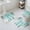 Green, variant on Purple Gray Bath Mat 3 Piece Bathroom Rug Set, Vintage Country Abstract Gradient Aesthetic Non Slip Bath Rug Contour Mat and Toilet Lid Cover, Absorbent Shower Mats Soft Bath Rugs and Mats Sets