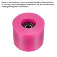 thumbnail image 3 of Unique Bargains Roues de Longboard 60mm avec Roulements ABEC-9 Roues de Rue pour Skateboards Cruiser 80A, Rose Rouge Noir Lot de 4, 3 of 4