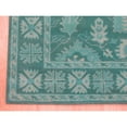 thumbnail image 5 of EORC Green Hand-Tufted Wool Traditional Overdyed Rug, 5' x 8', 5 of 5
